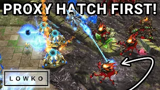 StarCraft 2: Dark BULLIES Astrea with Proxy Hatcheries! (Best-of-5)