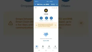 Как добавить BNB в сети binance smart chain в кошелёк Trust Wallet