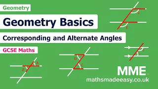 Geometry - Corresponding Angles and Alternate Angles