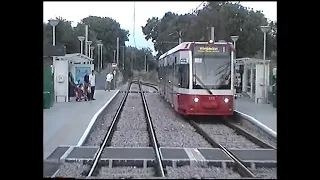 London Transport Croydon Tramlink-Drivers Cab Ride View, Wimbledon to Mitcham 2000