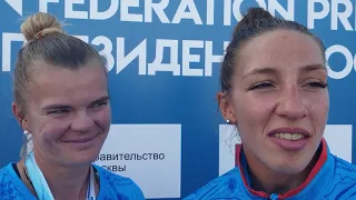 Ольга Худенко и Марина Литвинчук Беларусь победительницы Кубка Президента РФ байдарка