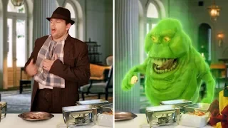 Slimer (Ghostbusters) Transformation - Man turns into Slimer