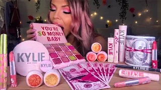 ASMR EDIBLE KYLIE JENNER 22ND BIRTHDAY COLLECTION, EDIBLE KYLIE MONEY, MAKEUP PALETTE MUKBANG 먹방