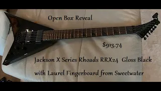 Jackson X Guitar Series Rhoads RRX24 Flying V Black w Laurel Fingerboard