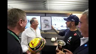 El encuentro entre Hamilton y Fangio II en Brasil (12-11-2018) Carburando.com