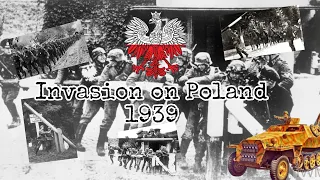 Invasion on Poland (rare WW2 footage in color)