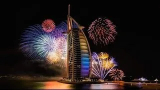 Новогодний салют в ОАЭ Дубай 2014 Попал в книгу рекордов Гиннеса.