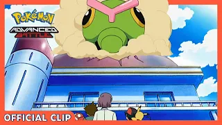 An Enormous Caterpie Evolves | Pokémon: Advanced Battle | Official Clip