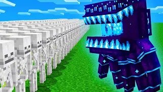 1000 Skeletons vs COSMIC MONSTER | Minecraft Mob Battle in Hindi