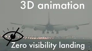 ILS/how does the aircraft land at zero visibility ? /instrument landing system /learn from the base