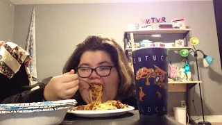 spaghetti  mukbang