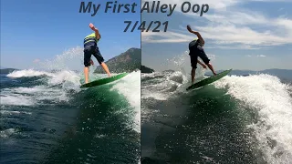 Landing Alley Oop Wake Surfing!!!