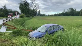 Dornbirn: mit PKW in Riedgraben