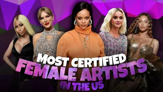 Most Certified Female Artists In The Us | Hollywood Time | Rihanna, Taylor Swift, Beyonce, Mariah...