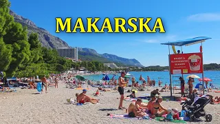 Makarska – Beach and City, Biloševac Beach. Croatia