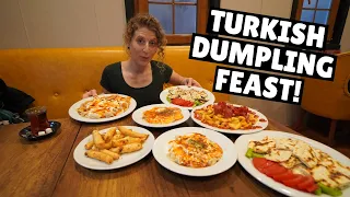 MUST TRY Street Food in Turkey | Turkish Manti & Gözleme | Street Food in Trabzon, Turkey