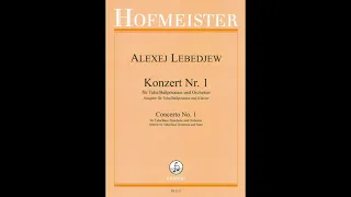 Lebedev Concerto No.1 Allegro=96 (A=440) "Karaoke - Accompaniment"