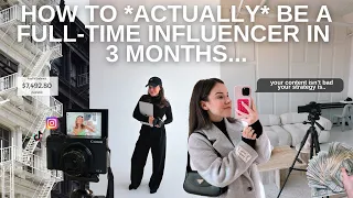 You're going to be a full-time content creator in 3 months & here's how you're going to do it..