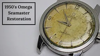 1950's Omega Seamaster Restoration: This Watch Is In ROUGH Shape!