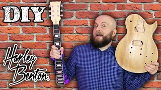 Build A Guitar Yourself? Harley Benton DIY Guitar Kit Review and Demonstration