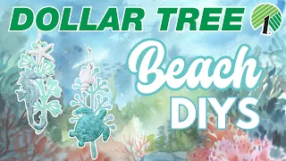 🌊 Seas the Day! 7 NEW Dollar Tree DIYS & Hacks! Coastal Beach Decor 2024 Shore Living