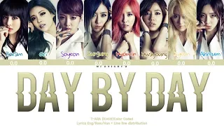 T-ARA (티아라) - 'DAY BY DAY' Lyrics 가사 + Line Distribution (Color Coded Han/Rom/Eng)