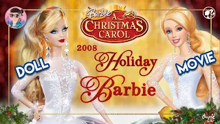 2008 Holiday Barbie Doll - Review & Unboxing | Barbie In a Christmas Carol | Barbie Movie Dolls
