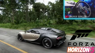 1500HP Bugatti Chiron FreeRoam Gameplay - Forza Horizon 5  | Logitech G29 | Damn Bruh