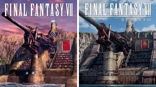 Comparing the LOCATIONS of Final Fantasy 7 and FF7 Rebirth
