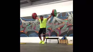 Dmitry Klokov 52kg(115lb) - 193kg(424.6) Hang Snatch