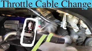 Yamaha FZ6 Accelerator Throttle Cable Replacement - How to