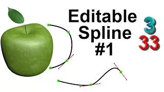 Editable Spline. 🍏 Редактируемый Сплайн 3ds max.🍎 Создание яблока. Модификатор Lathe. Урок 33. Курс