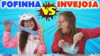 TIPOS DE CRIANÇAS FAZENDO SLIME NA ESCOLA #3 FOFINHA VS INVEJOSA | Mafer