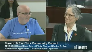 HousingNowTO at Toronto & East York Community Council - Apr. 3, 2024 - TE12.4 - 350 Bloor St East