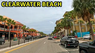 Clearwater Beach Florida Driving Through