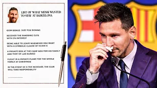 LEAKED! Messi's Nine Shocking Demands To Renew His Barcelona Contract in 2020 | Bartomeu | Laporta |
