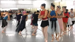 Ensayo del ballet Giselle a cargo de La compañía Nacional de Danza del INBA