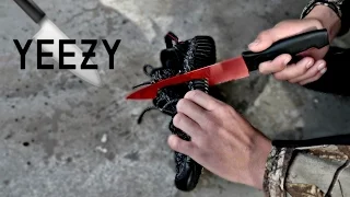 EXPERIMENT Glowing 1000 degree KNIFE VS YEEZYS