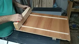 Tezgah testere kızaklı kesim aparat yapımı // Sliding flat cut table Saw
