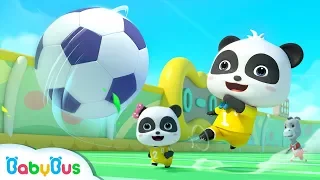 Little Panda's Soccer Game | Football Player Pretend Play | Sport Song for Kids | BabyBus