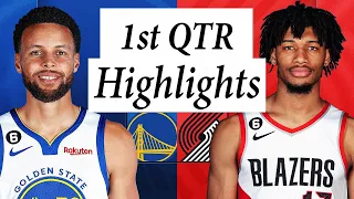 Golden State Warriors vs. Portland Trail Blazers Full Highlights 1st QTR | 2022-2023 NBA Season