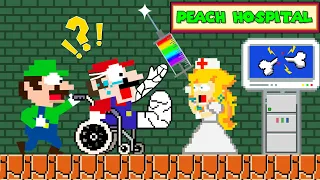 Luigi Takes Mario's Broken Leg to Dr. Peach | Game Animation