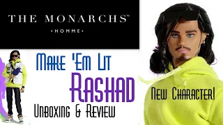 MAKE 'EM LIT RASHAD 🎧 NEW CHARACTER!  🦋 MONARCHS HOMME DOLL FIGURE 👑 ECW 🌎 UNBOXING & REVIEW