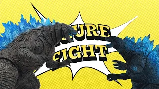 REMATCH Figure Fight! Hiya vs S.H. MonsterArts Translucent Heat Ray Godzilla!
