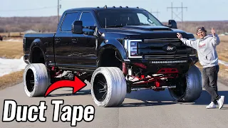 Duct Tape Tires on my Sema Truck