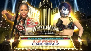 WWE WrestleMania 39 | Bianca Belair vs. Asuka for the RAW Women's Championship | WWE 2K22 Mods