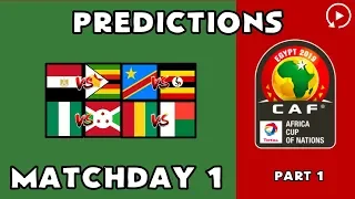 2019 Africa Cup of Nations Predictions - Matchday 1 Part 1