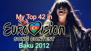 Eurovision 2012 - My Top 42