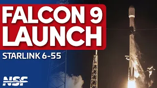 SpaceX Falcon 9 Launches Starlink 6-55