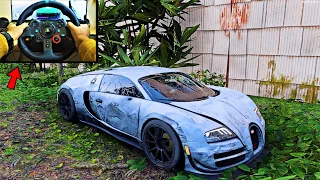 Rebuilding Bugatti Veyron-  Forza Horizon 5 | Logitech g29 (Steering Wheel) Gameplay